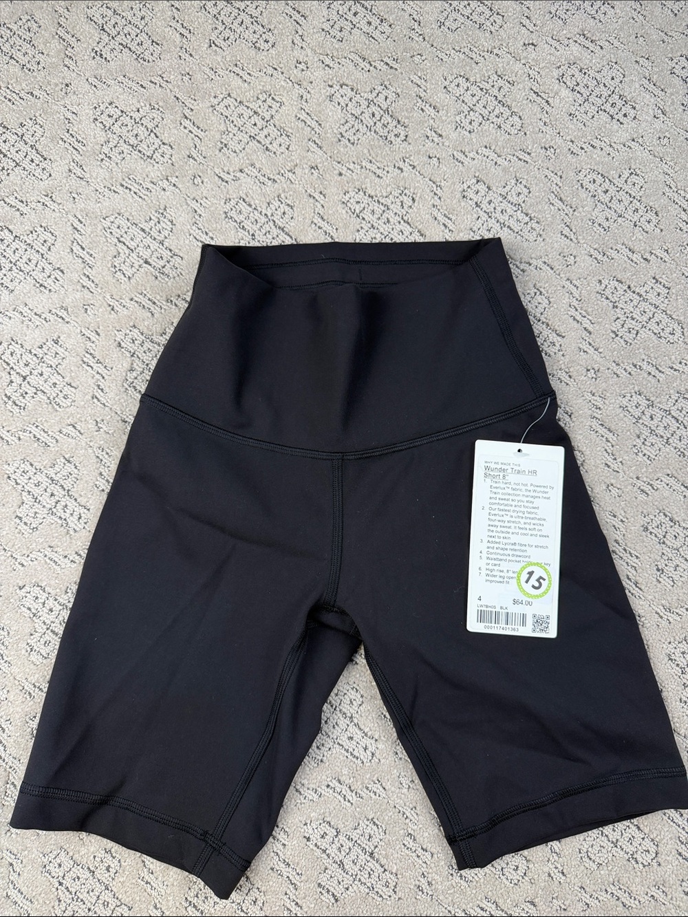 lululemon NWT SZ 4 wonder train Black High-Rise